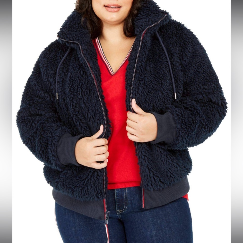 Tommy Hilfiger Heavy Sherpa Coat - Picture 2 of 11